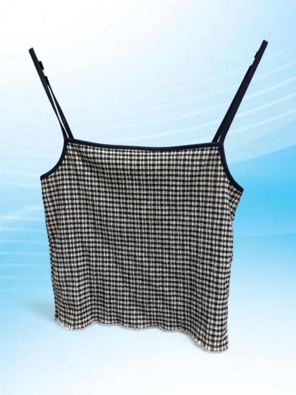 Aritzia Lined Gingham Top Size M